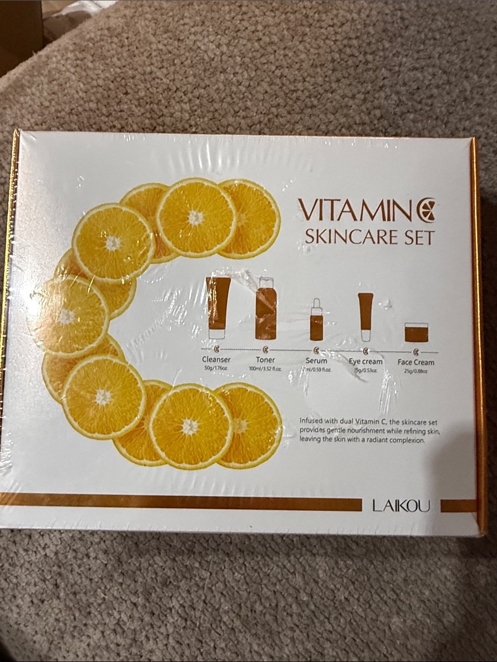 NEW Laikou Vitamin C 5 pc Skincare set